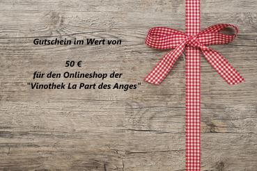 Gutschein 50€ für unseren Onlineshop